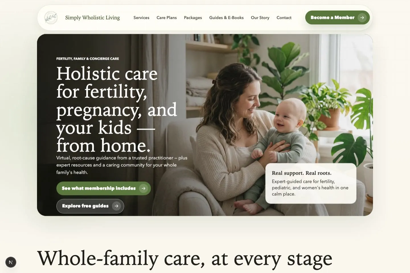 The Simply Wholistic Living home page